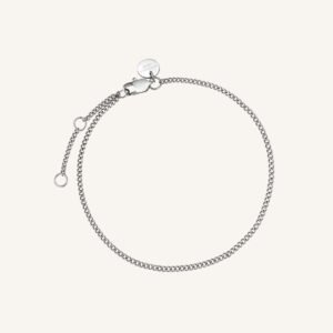 Rosefield Flat Curb armband – goudkleurig / zilverkleurig – productfoto 2