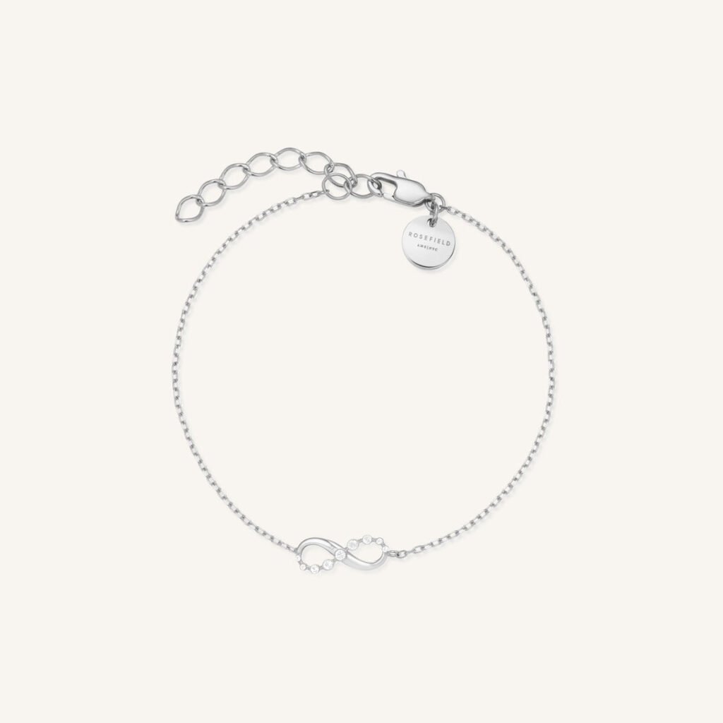 Rosefield Infinity armband – goudkleurig / zilverkleurig – productfoto 2