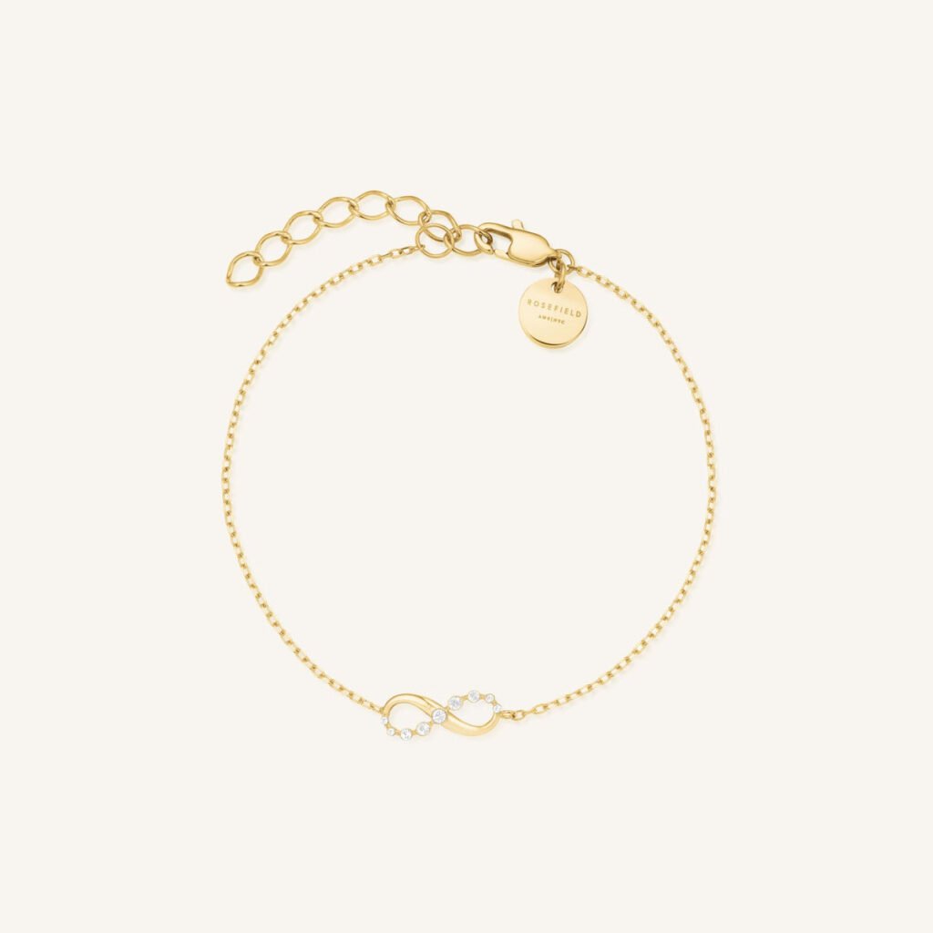 Rosefield Infinity armband – goudkleurig / zilverkleurig – productfoto 1