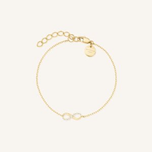 Rosefield Infinity armband – goudkleurig / zilverkleurig – productfoto 1
