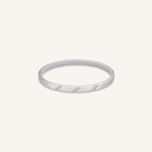 Rosefield Lines Crystals Bangle – goudkleurig / zilverkleurig – productfoto 2