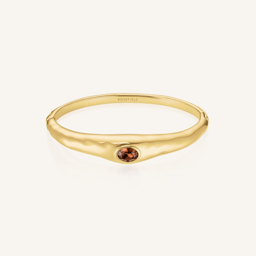 Rosefield Molten Brown Bangle – bruin / goudkleurig – productfoto 1