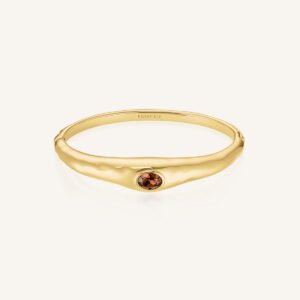 Rosefield Molten Brown Bangle – bruin / goudkleurig – productfoto 1