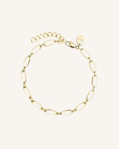 Rosefield Oval armband – goudkleurig / zilverkleurig – productfoto 1