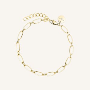 Rosefield Oval armband – goudkleurig / zilverkleurig – productfoto 1