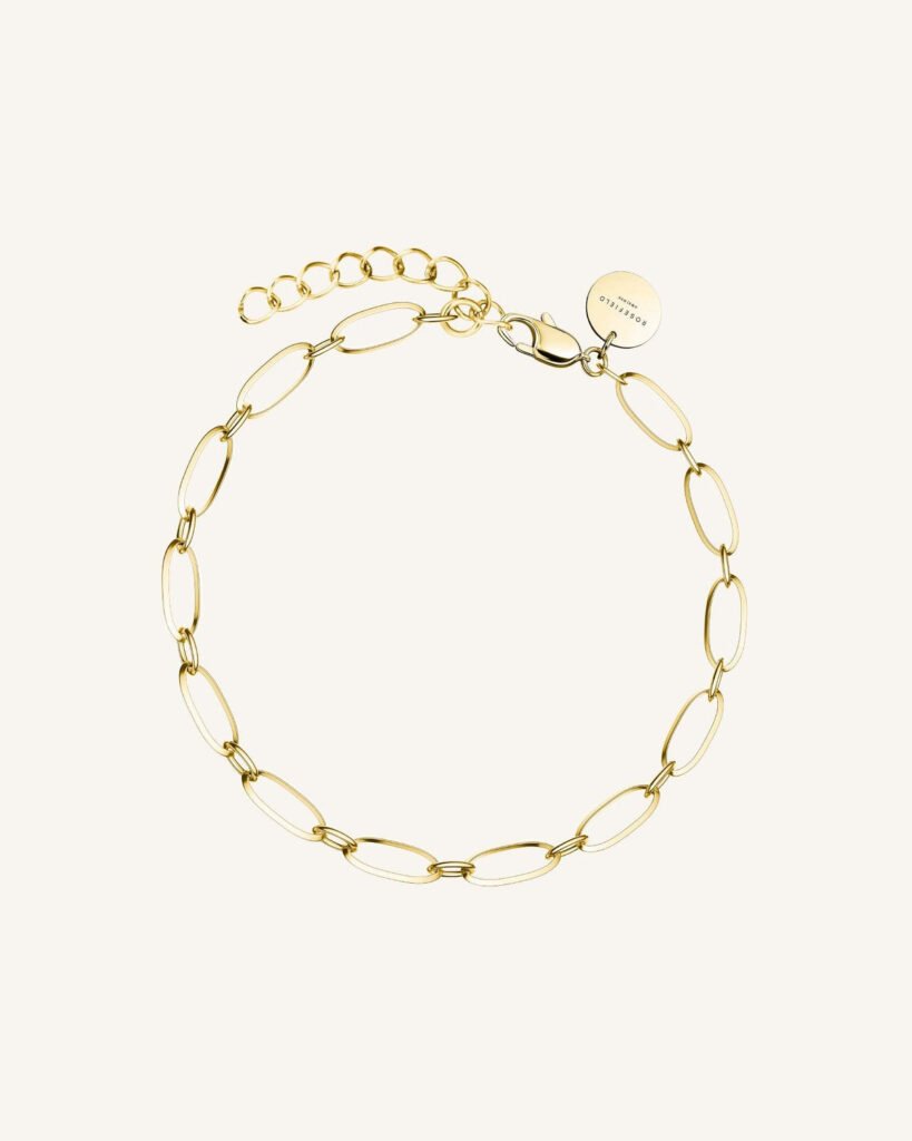 Rosefield Oval armband – goudkleurig / zilverkleurig – productfoto 1