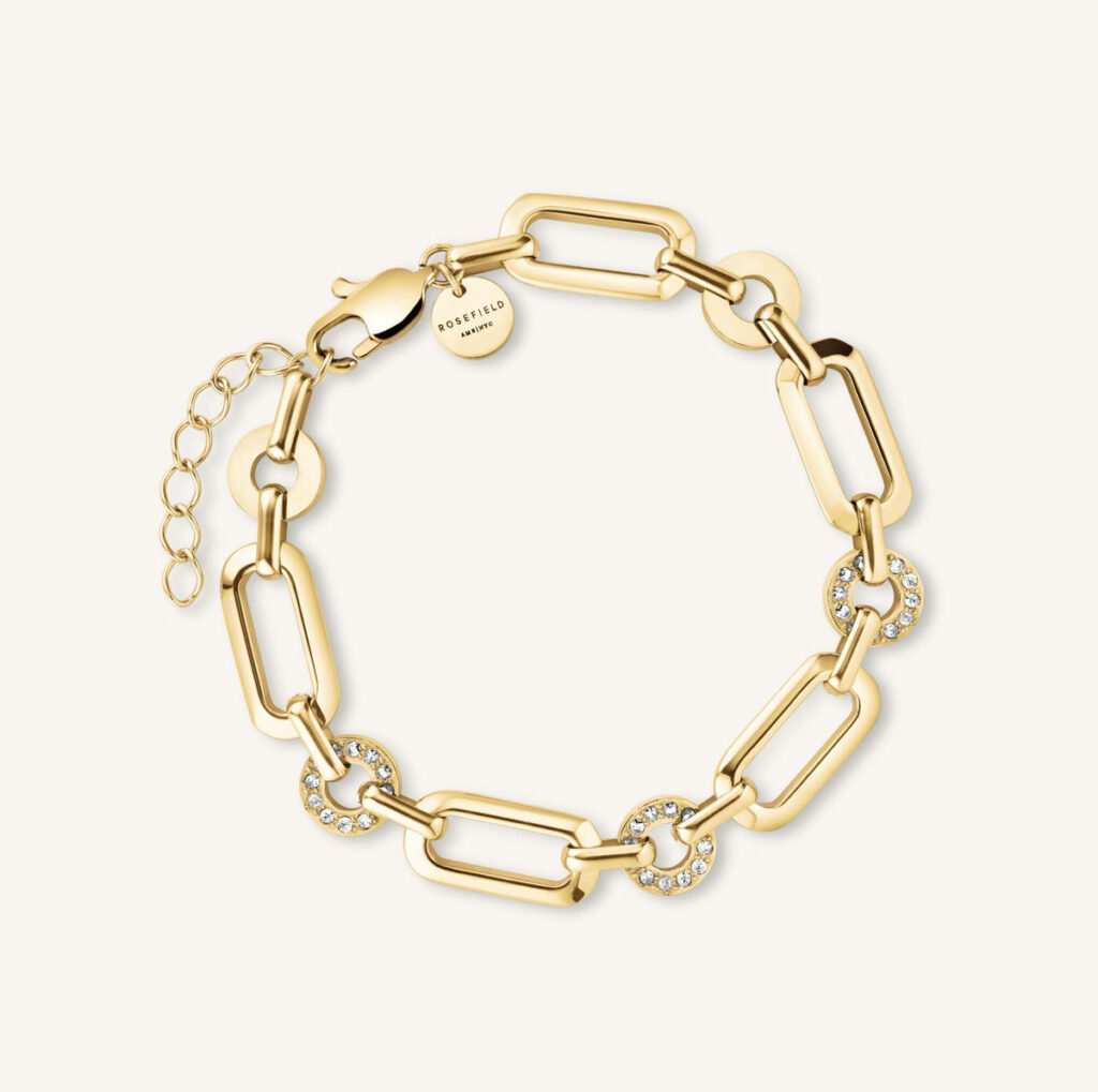 Rosefield Studs armband – goudkleurig – productfoto 1