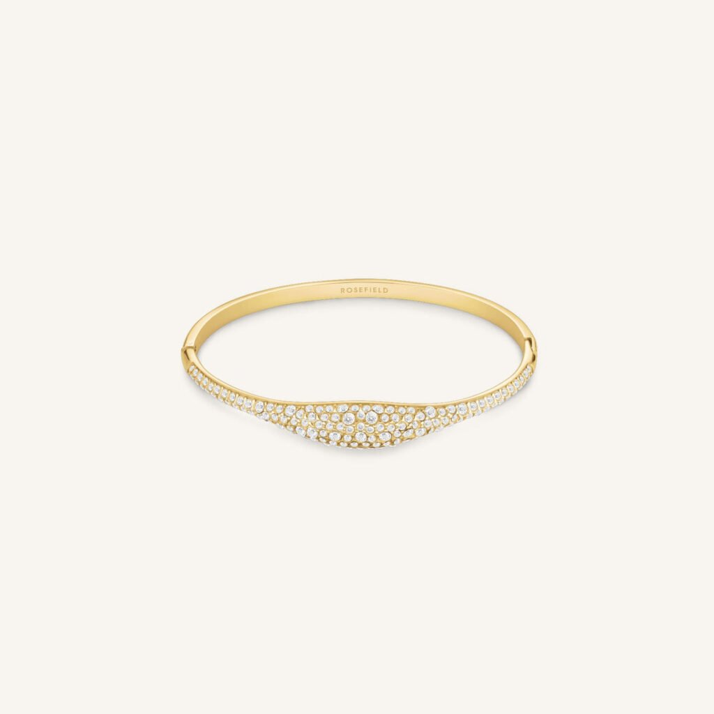 Rosefield Pave Bangle – goudkleurig – productfoto 1