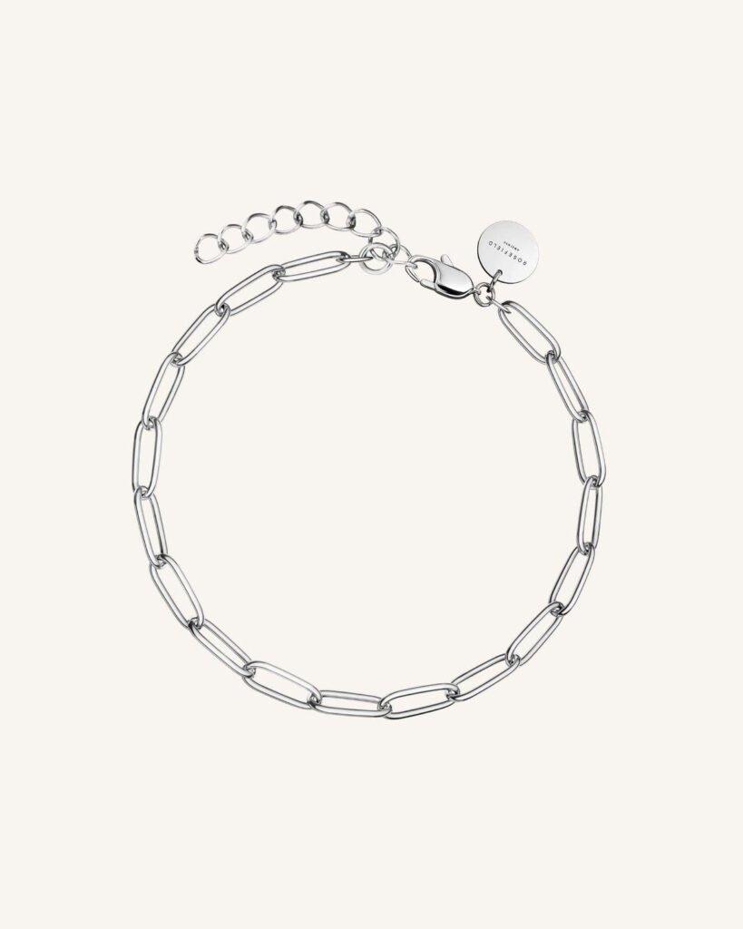Rosefield Rectangular chain bracelet – goudkleurig / zilverkleurig – productfoto 2