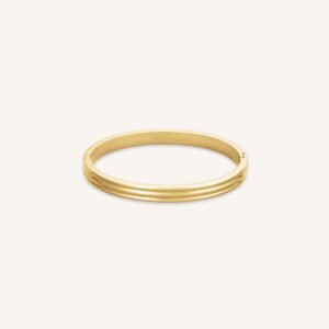 Rosefield Striped Bangle – goudkleurig / zilverkleurig – productfoto 1