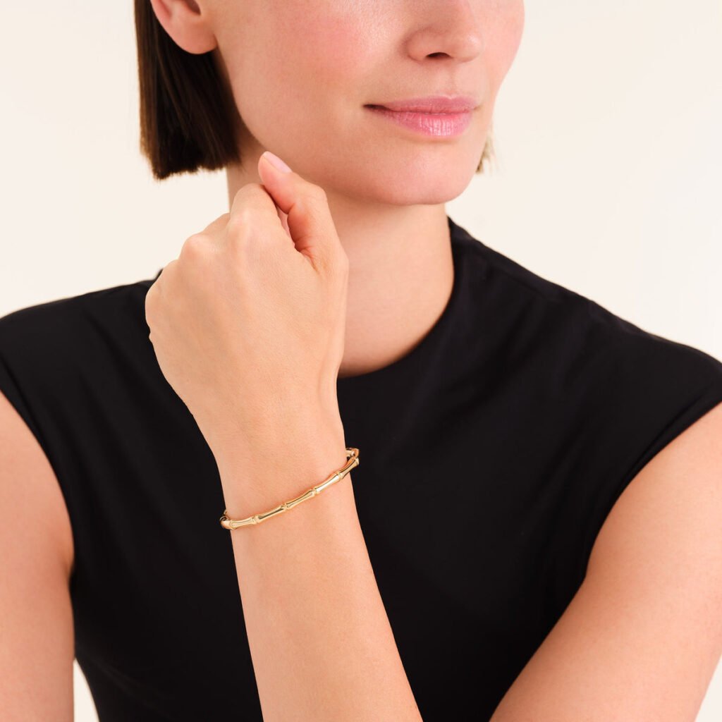 Rosefield Statement Bangle – goudkleurig – productfoto 2