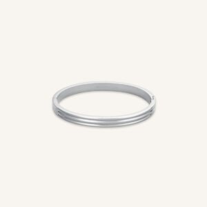 Rosefield Striped Bangle – goudkleurig / zilverkleurig – productfoto 2