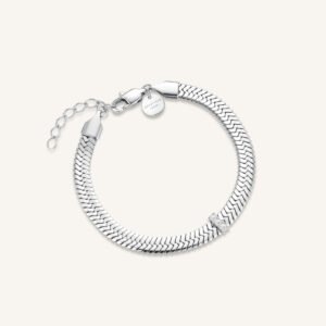Rosefield Crystal Snake armband – goudkleurig / zilverkleurig – productfoto 2