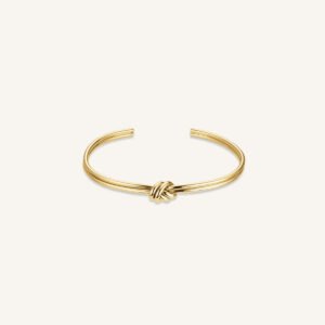 Rosefield Knot Bangle – goudkleurig / zilverkleurig – productfoto 1