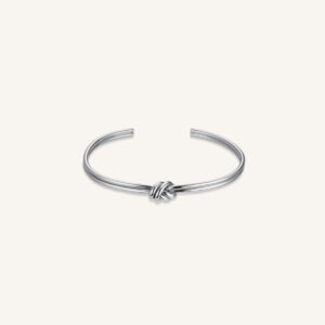 Rosefield Knot Bangle – goudkleurig / zilverkleurig – productfoto 2