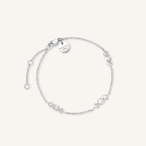 Rosefield Triple Stones armband – goudkleurig / zilverkleurig – productfoto 2
