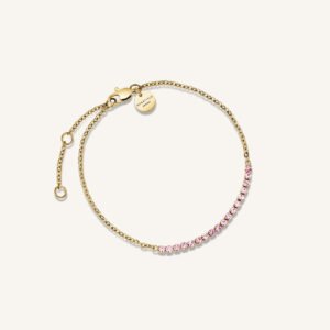 Rosefield Tennis armband – goudkleurig / zilverkleurig – productfoto 1