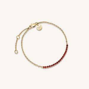 Rosefield Tennis armband – goudkleurig / zilverkleurig – productfoto 1