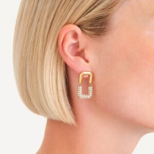Rosefield Half oorknopjes oorbellen – goudkleurig – productfoto 2