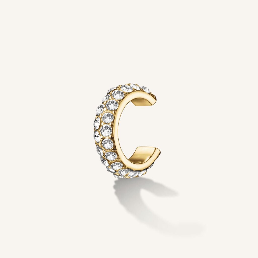 Rosefield oorknopjes Earcuff – goudkleurig – productfoto 1