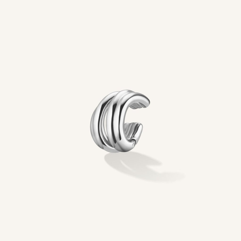 Rosefield Tangle Earcuff – goudkleurig / zilverkleurig – productfoto 2