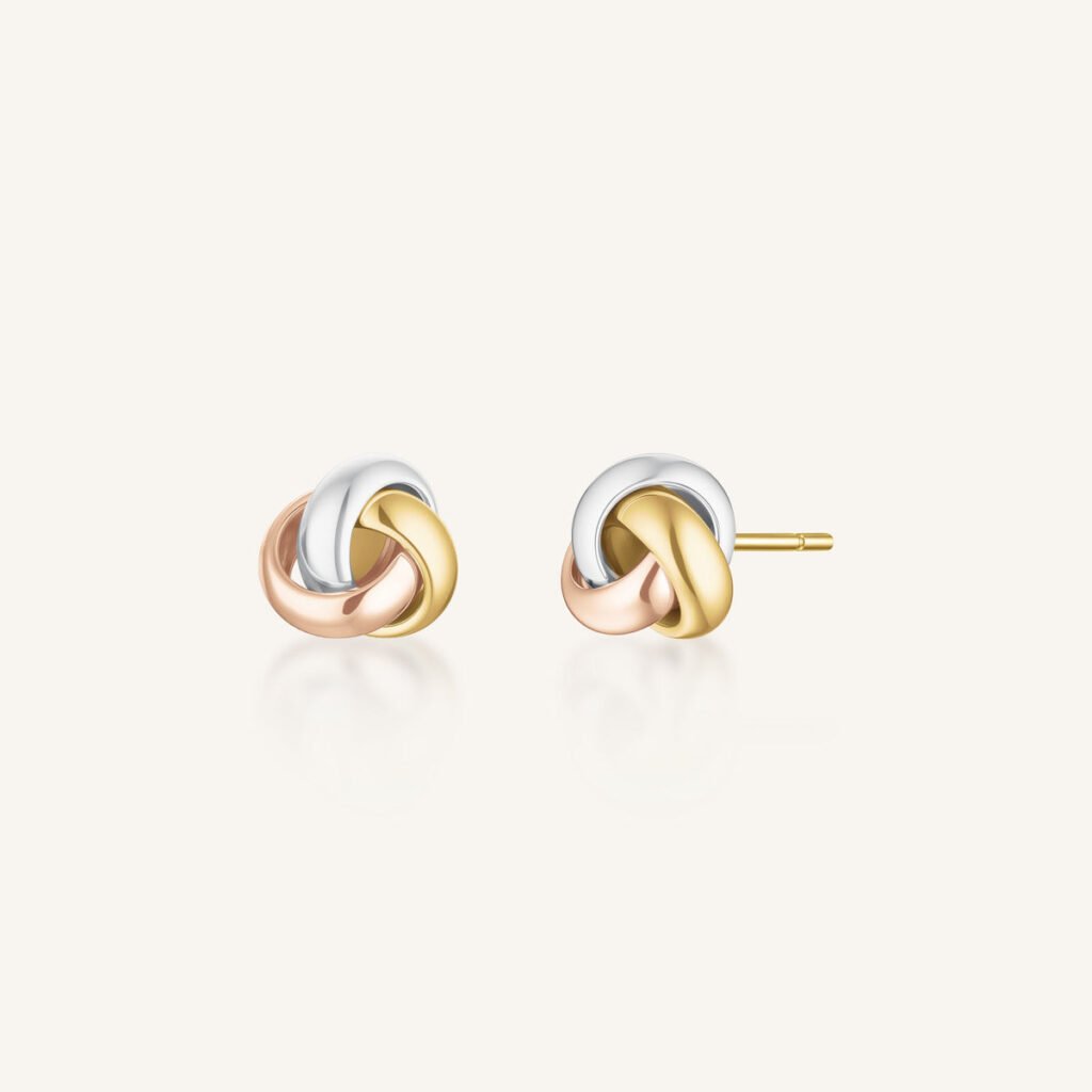 Rosefield Triple Twist oorknopjes – productfoto 1