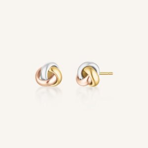 Rosefield Triple Twist oorknopjes – productfoto 1