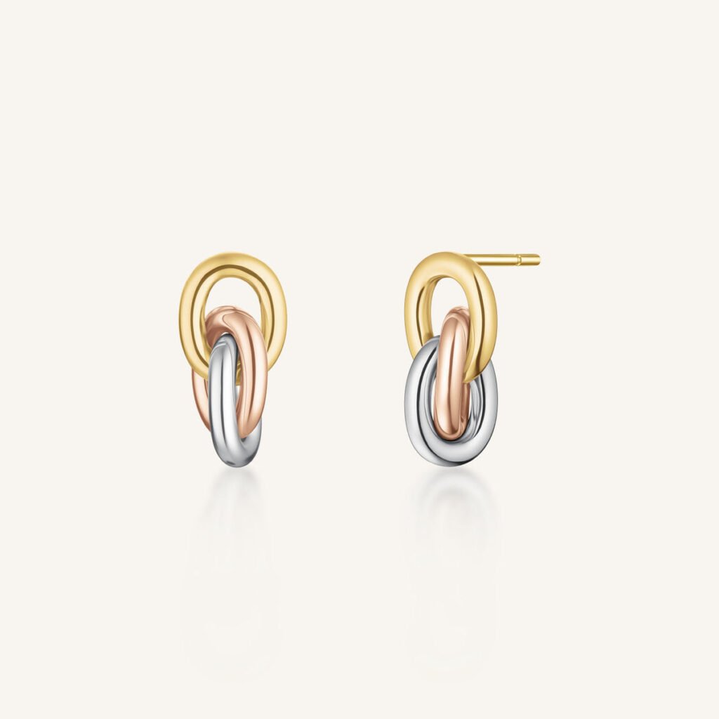 Rosefield 3 Rings oorbellen – productfoto 1