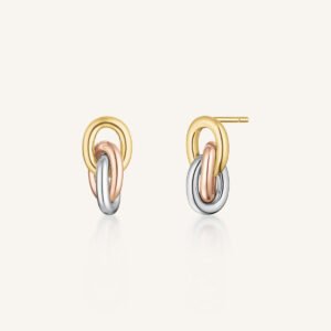 Rosefield 3 Rings oorbellen – productfoto 1