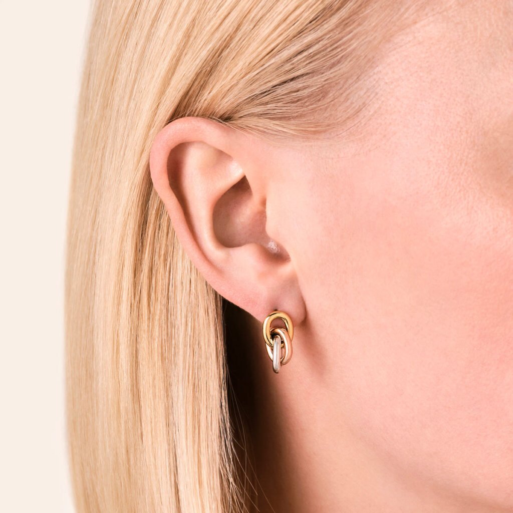 Rosefield 3 Rings oorbellen – productfoto 2