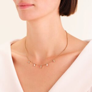 Rosefield Baguette ketting – goudkleurig – productfoto 2