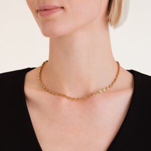 Rosefield Coffee Bean ketting – goudkleurig – productfoto 2