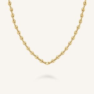 Rosefield Coffee Bean ketting – goudkleurig – productfoto 1