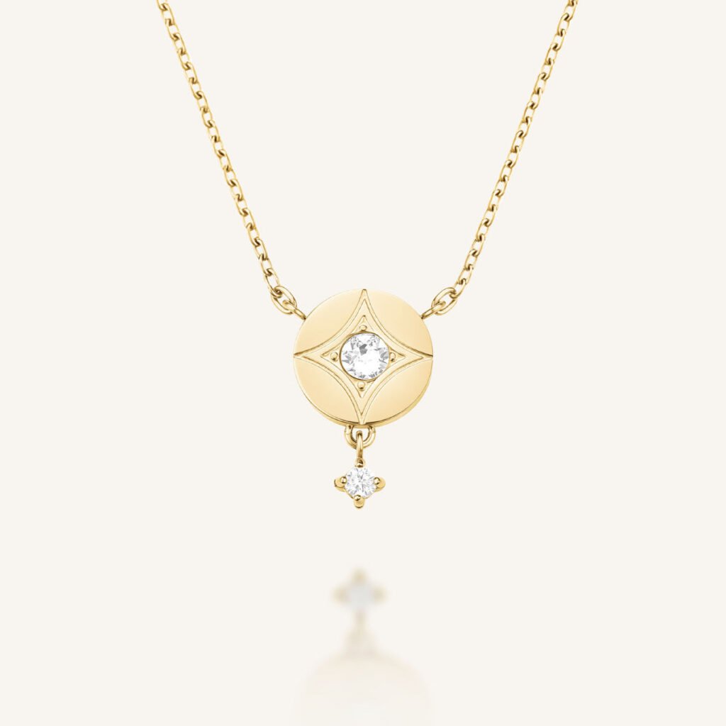 Rosefield Star Coin ketting – goudkleurig / zilverkleurig – productfoto 1