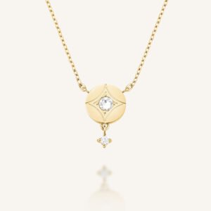 Rosefield Star Coin ketting – goudkleurig / zilverkleurig – productfoto 1
