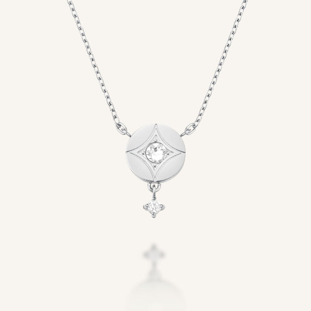 Rosefield Star Coin ketting – goudkleurig / zilverkleurig – productfoto 2