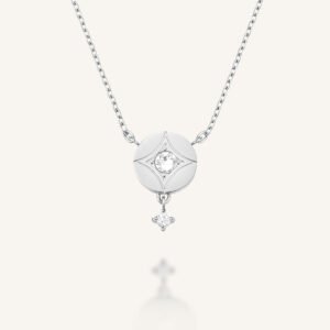 Rosefield Star Coin ketting – goudkleurig / zilverkleurig – productfoto 2