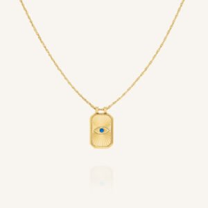 Rosefield Evil Eye Amulet – goudkleurig – productfoto 1