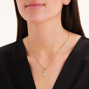 Rosefield Evil Eye Amulet – goudkleurig – productfoto 2