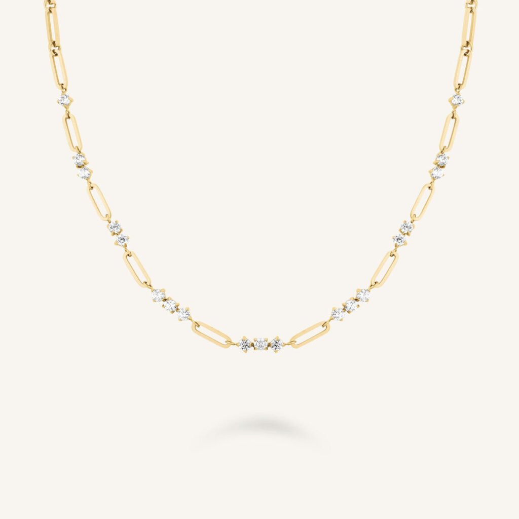 Rosefield Stones Bar ketting – goudkleurig / zilverkleurig – productfoto 1