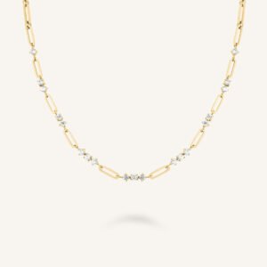 Rosefield Stones Bar ketting – goudkleurig / zilverkleurig – productfoto 1