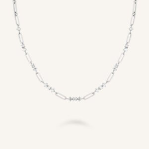 Rosefield Stones Bar ketting – goudkleurig / zilverkleurig – productfoto 2