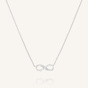 Rosefield Infinity ketting – goudkleurig / zilverkleurig – productfoto 2