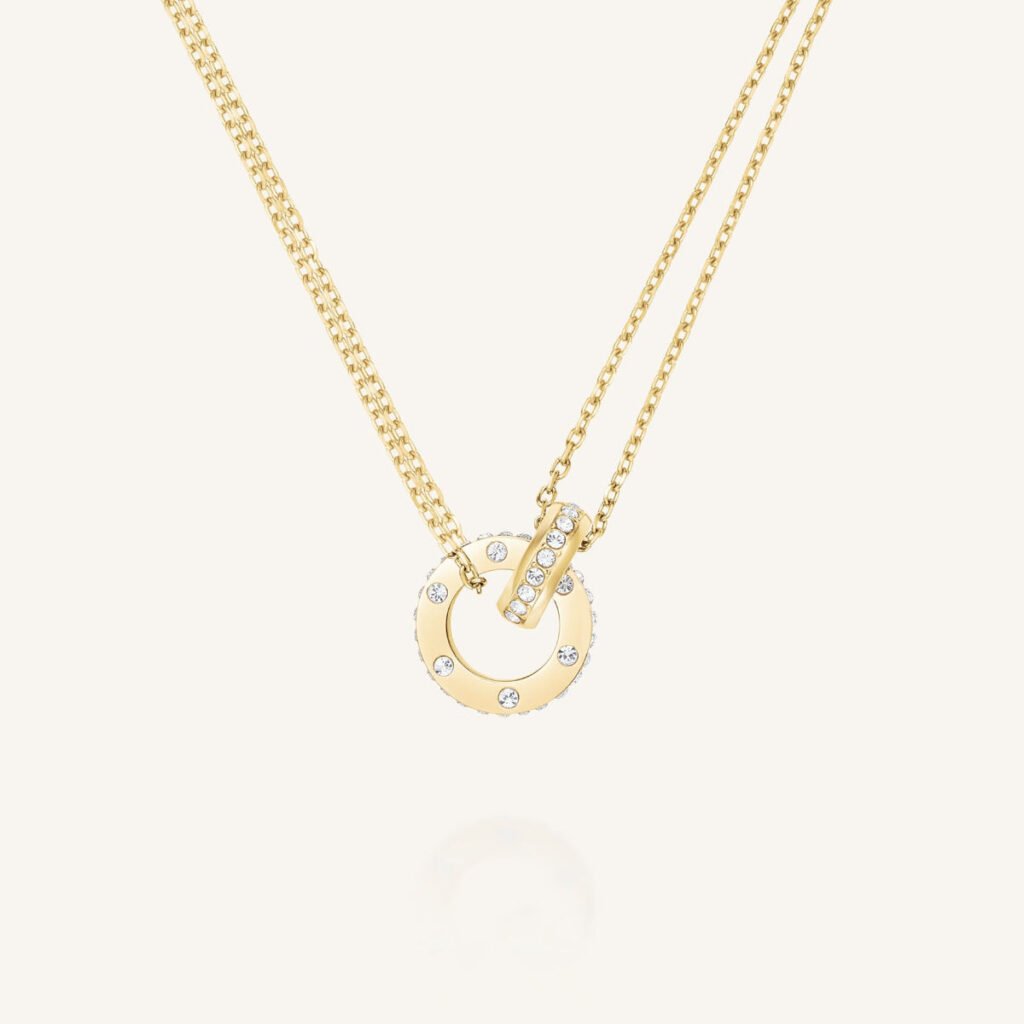 Rosefield Love Connection ketting – goudkleurig – productfoto 1