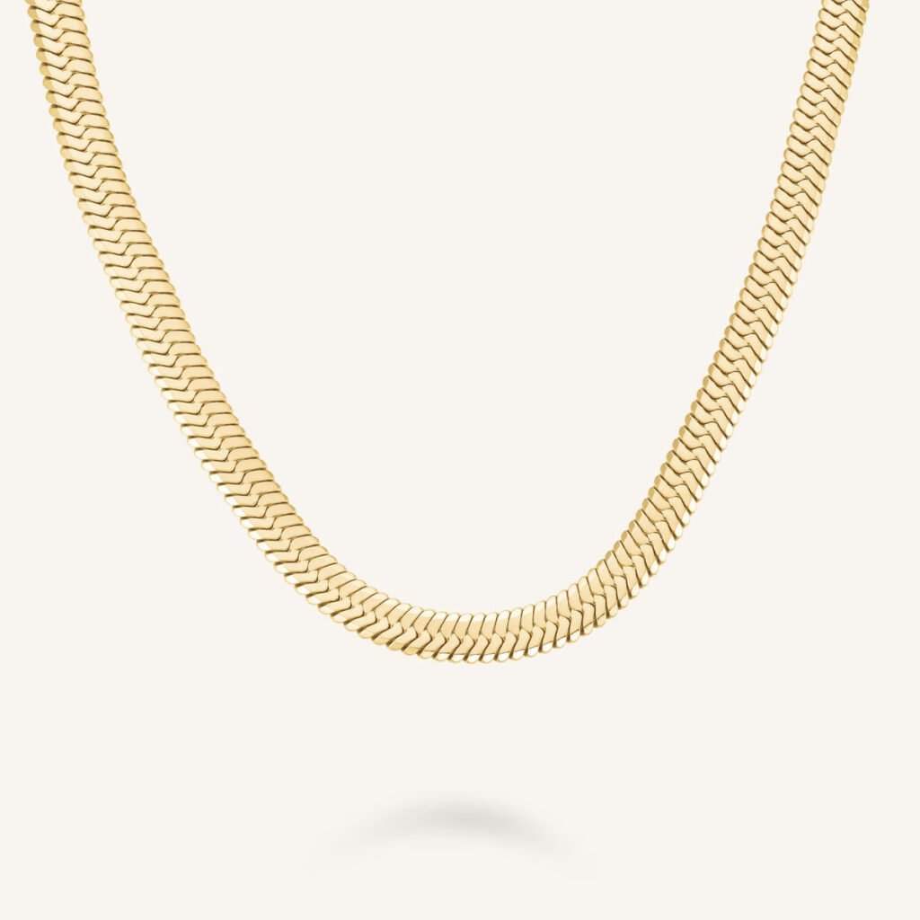 Rosefield Large Snake ketting – goudkleurig / zilverkleurig – productfoto 1