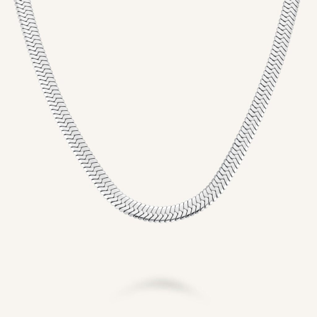 Rosefield Large Snake ketting – goudkleurig / zilverkleurig – productfoto 2