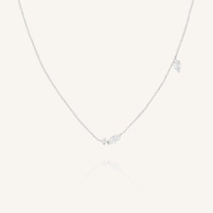Rosefield Mixed Crystals ketting – goudkleurig / zilverkleurig – productfoto 2