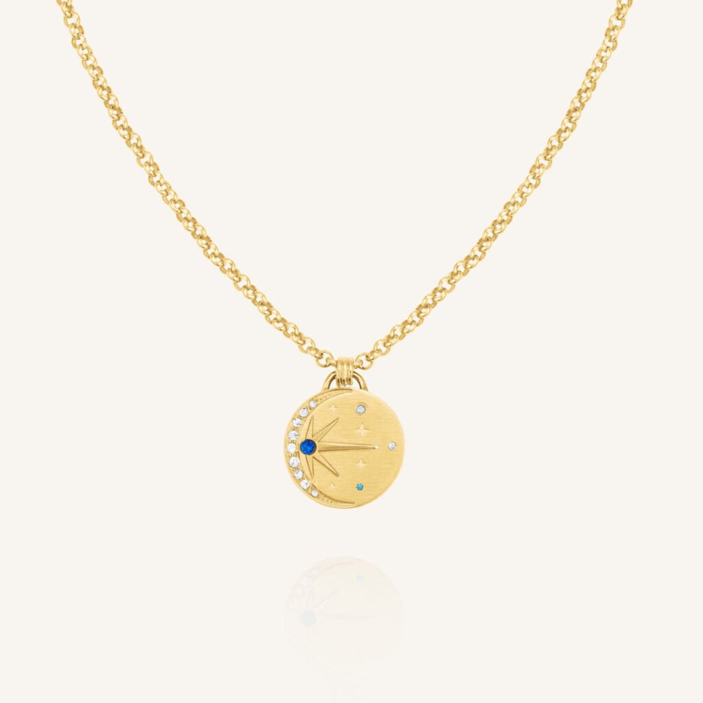 Rosefield Night Sky Amulet – goudkleurig – productfoto 1