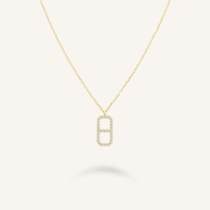 Rosefield Fine Octagon Pendant – goudkleurig – productfoto 1