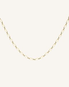Rosefield Oval ketting – goudkleurig / zilverkleurig – productfoto 1